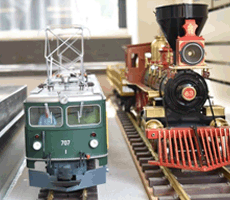 카페 기차가 있는 풍경 이미지