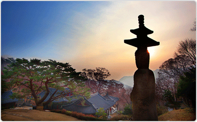 수락산 학림사의 일출