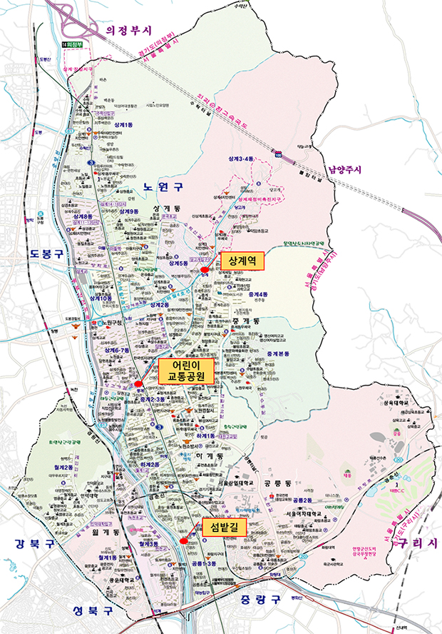 자전거 대여소 위치도
