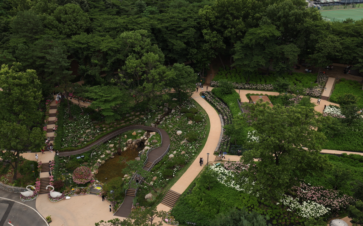 수국정원 조성 이미지