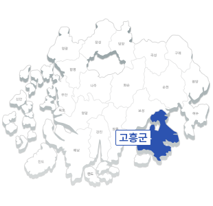 고흥군 지도